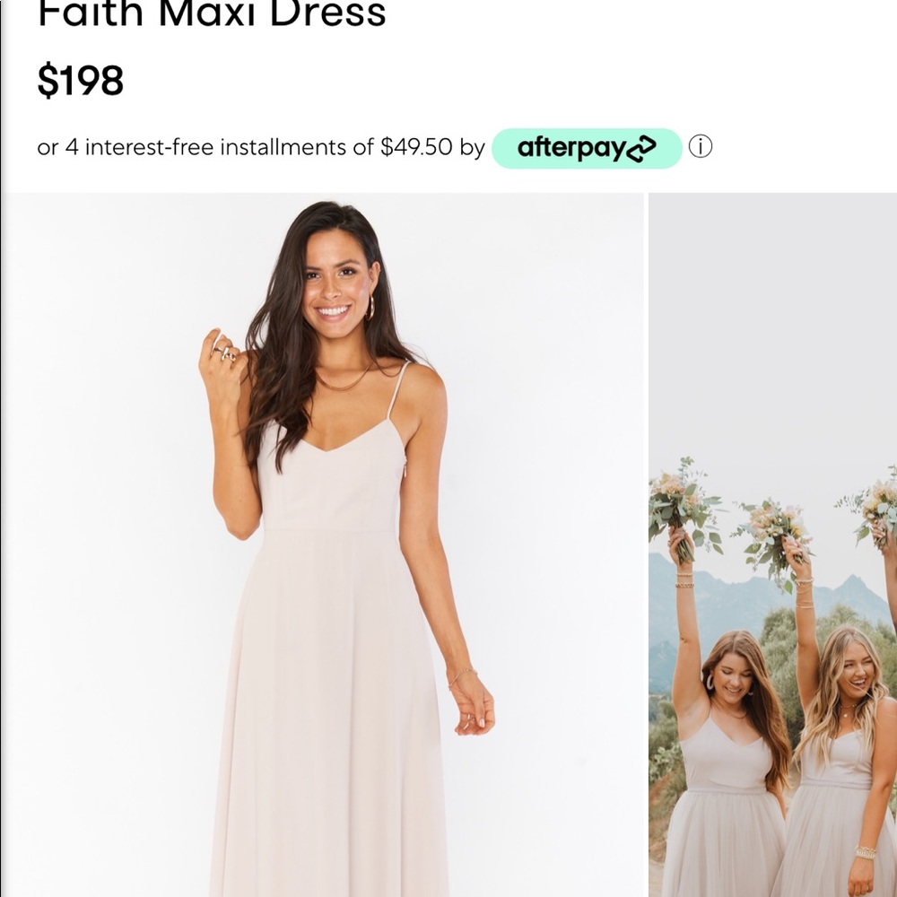 Show me the ring crisp bridesmaid dress